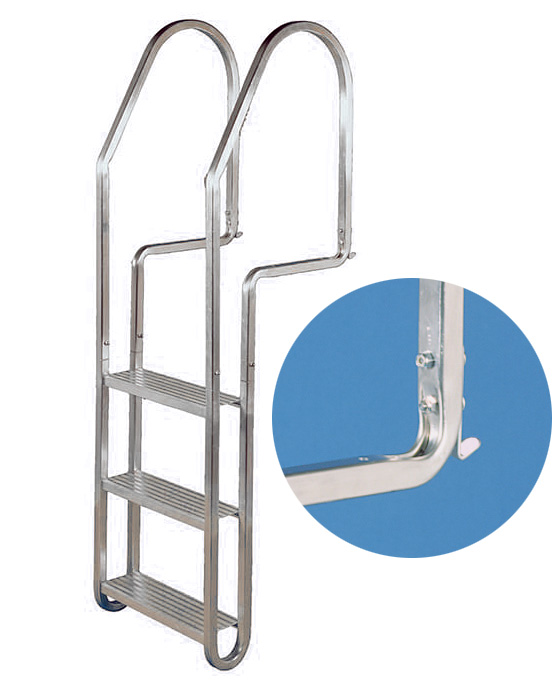 Dock Edge HOWELL™ GALVALUME™ Flip-Up ladder