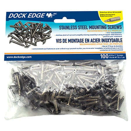 mounting screws for all Dock Edge profiles
