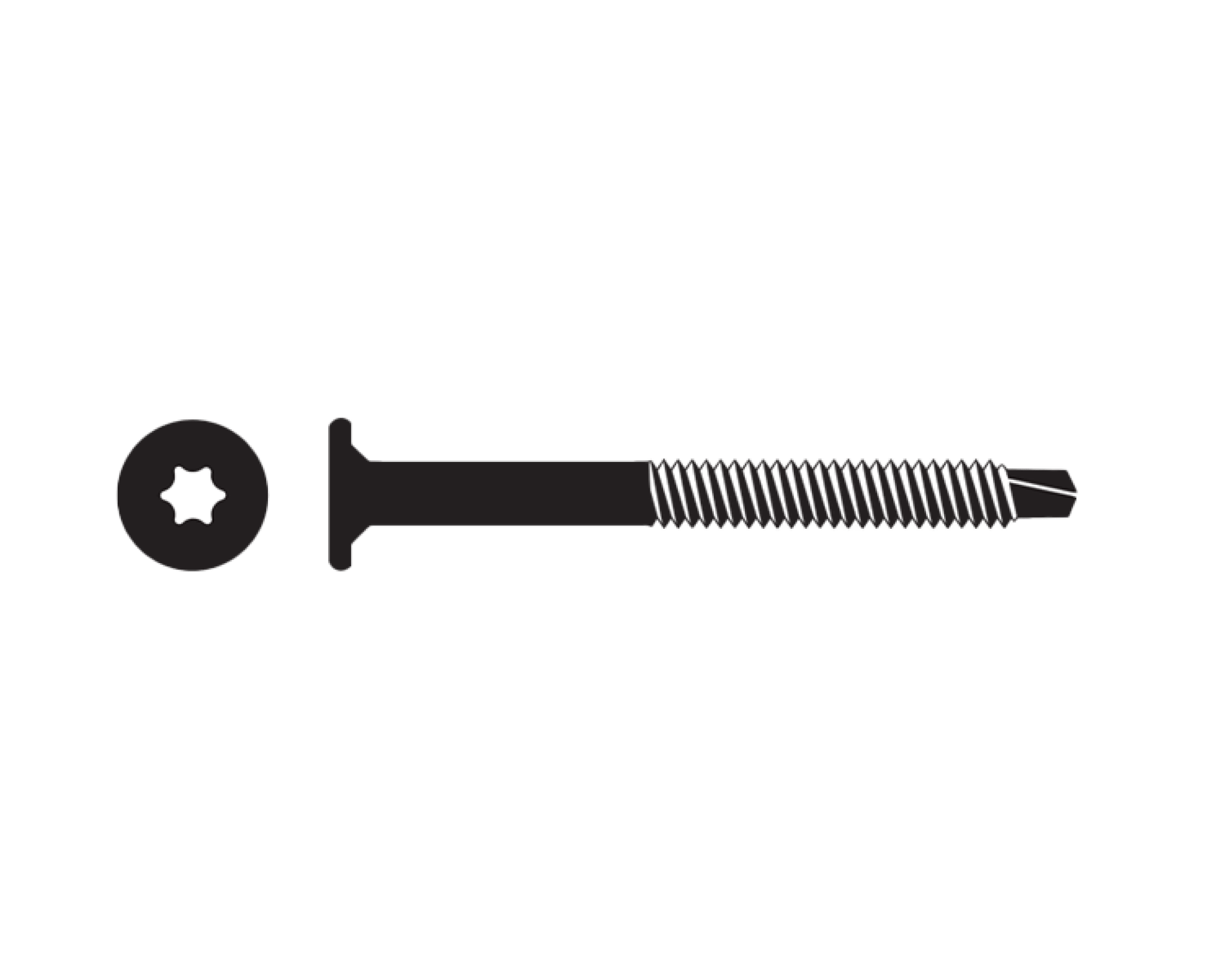 A595 GREY SCREW FOR COMPOSITE DECKING (2") 45mm