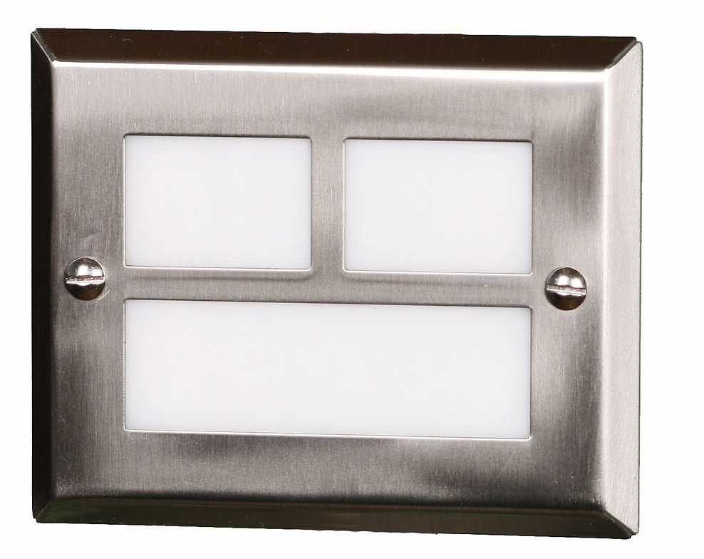 Highpoint, Mt. Evans step light in brushed stainless
