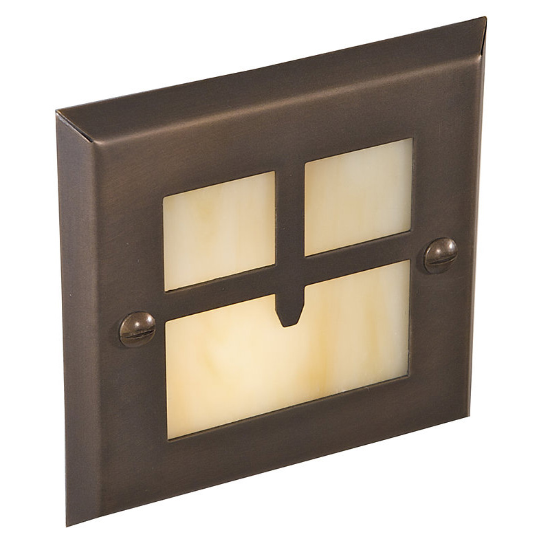 Highpoint, Golden Gate step light in antique bronze.