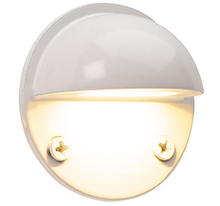 Endurance Mini Eyeball Rail Light, Powder coated white