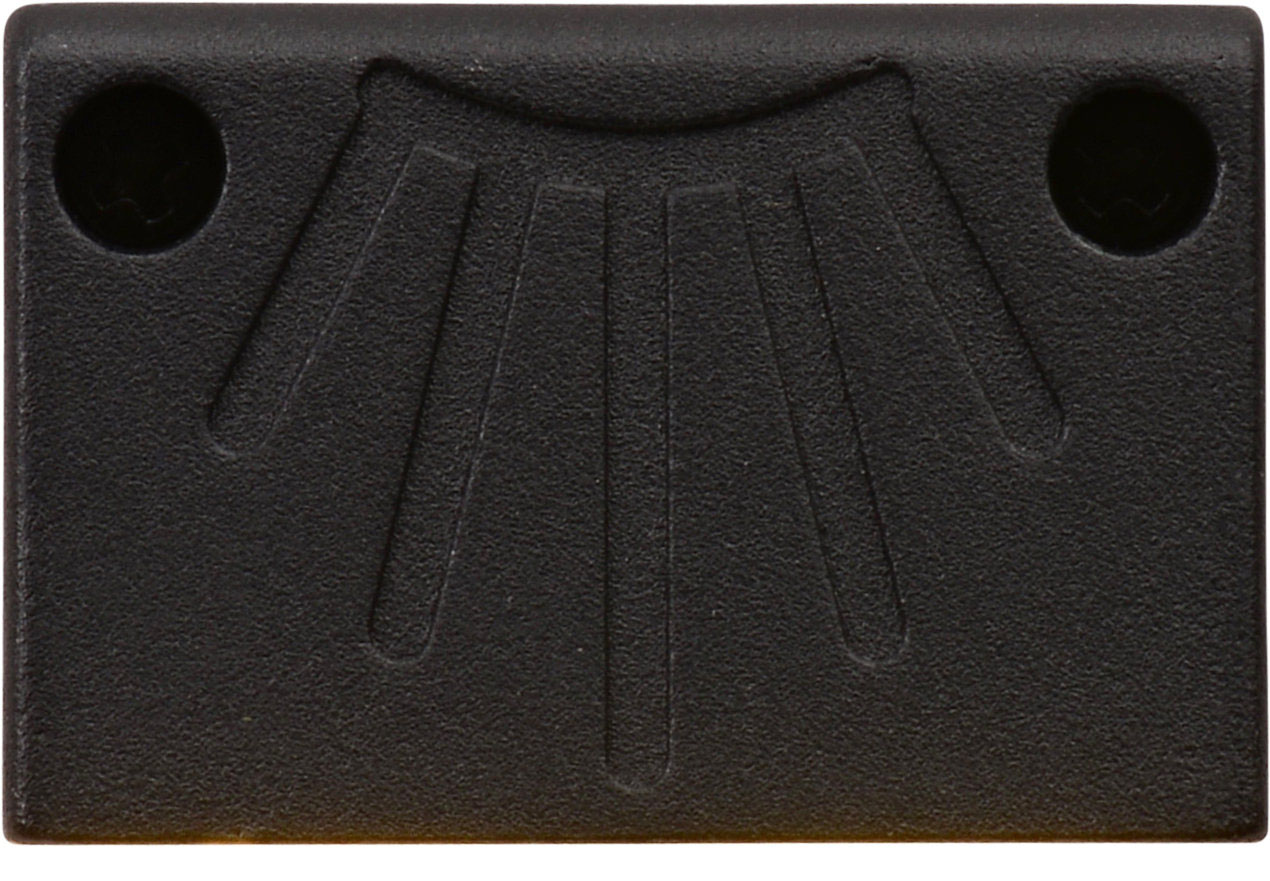 Endurance Ultra Thin down rail light, front view,Textured Black