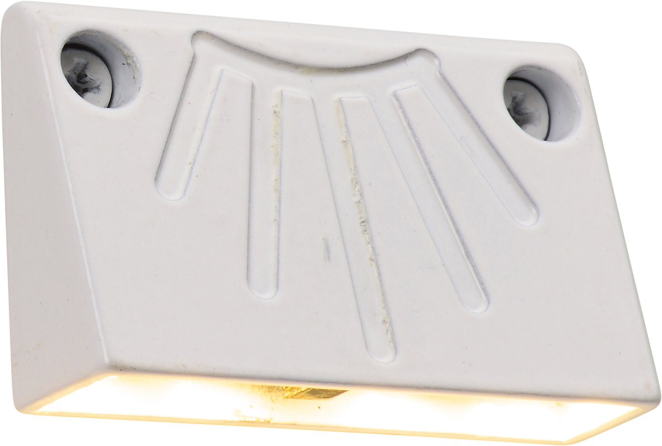 Endurance Ultra Thin down rail light, illuminated, Powder Coated White