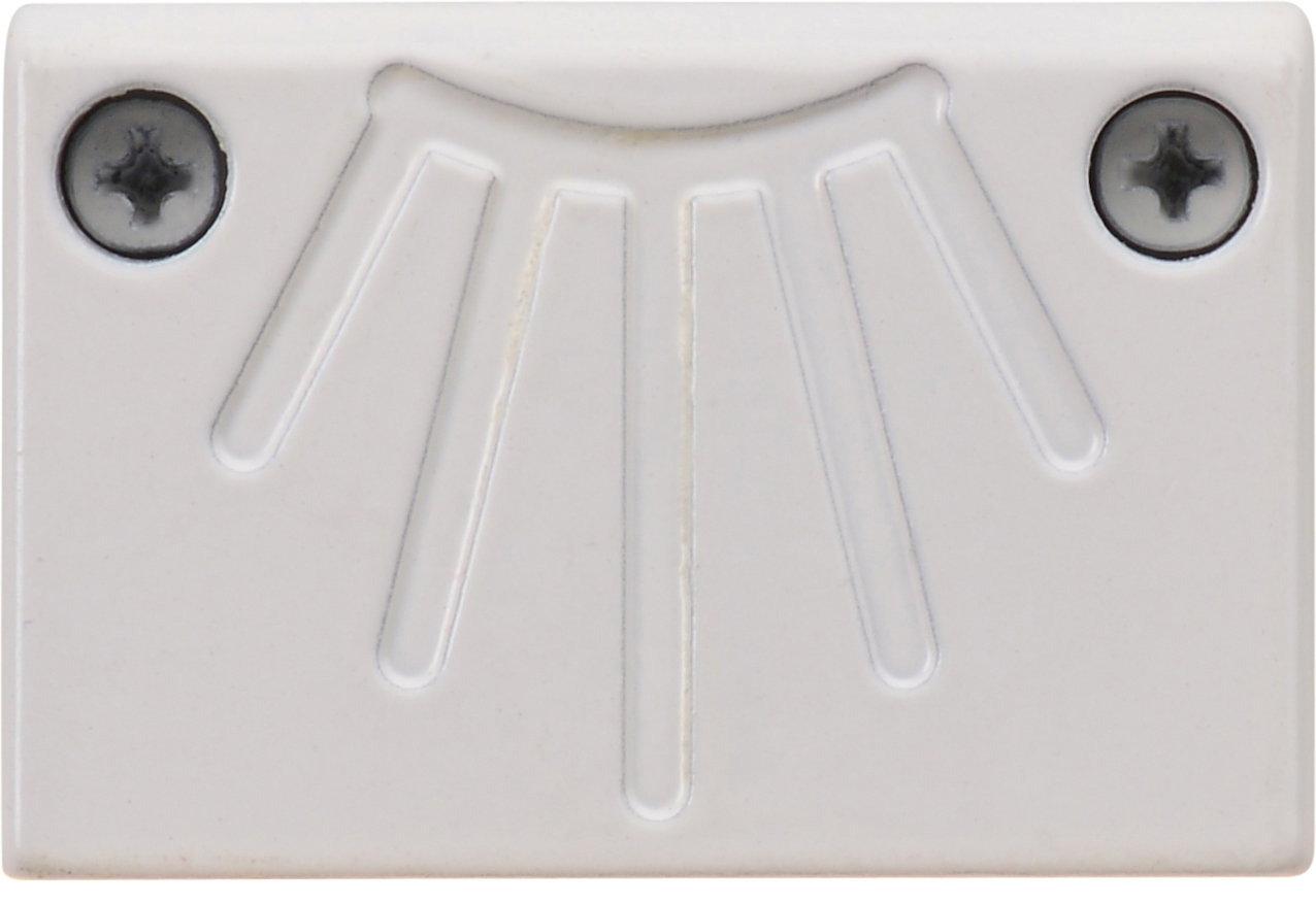 Endurance Ultra Thin down rail light, front view, powder coated white