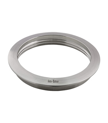 recessed light mounting ring in stainless steel
