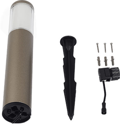 Liv low Bollard 12v light, package contents