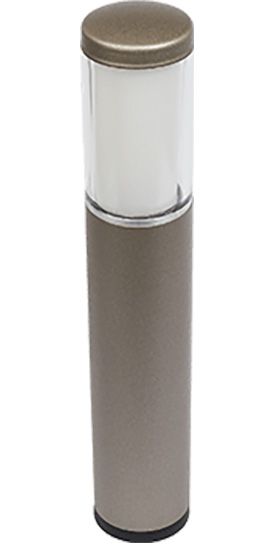 Liv Low Bollard 12V light in Rose Silver