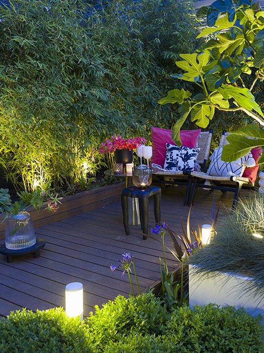 Liv low Bollard 12V garden light in white