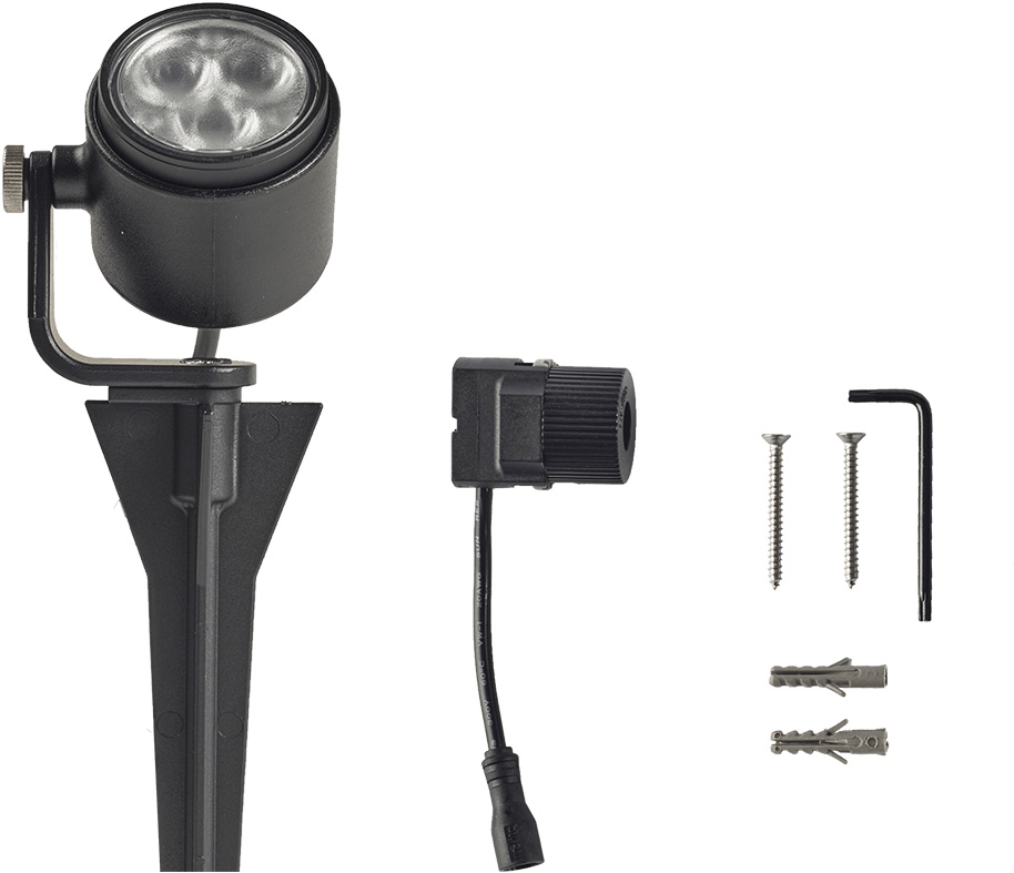 Mini Scope 12v spot light, package contents