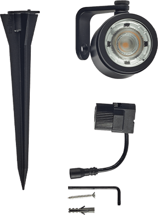 Big Scope narrow 12v spot light, package contents