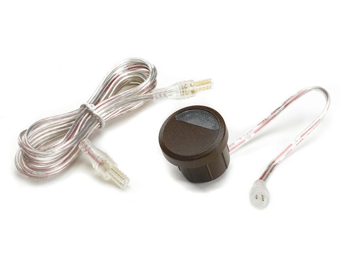 Trex riser light with wire, bronze