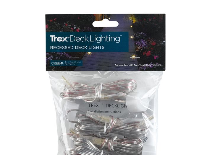 Trex recessed deck lights, 4 pack, package