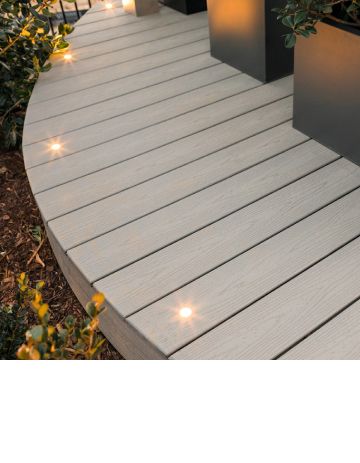 Trex recessed deck light example