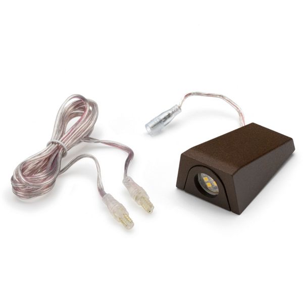 Trex deck wedge light with wire, bronze