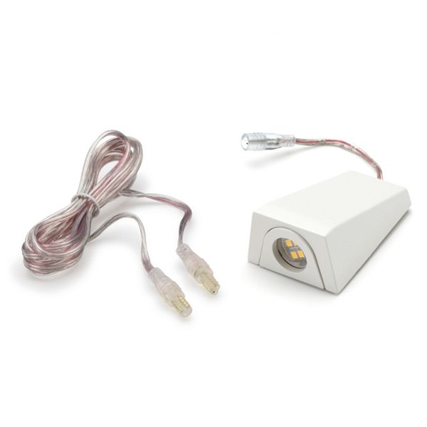 Trex deck wedge light with wire, classic white