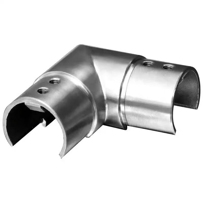 fixed 90° horizontal round caprail connector