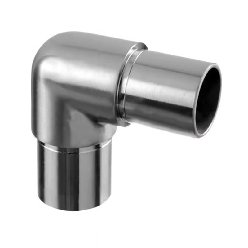 fixed 90° round handrail connector