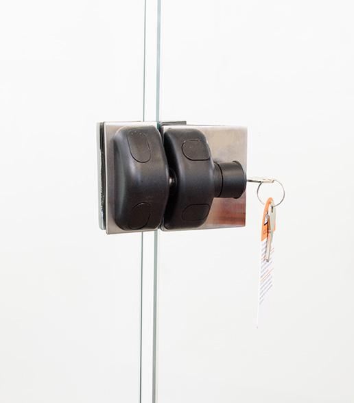installed door lock