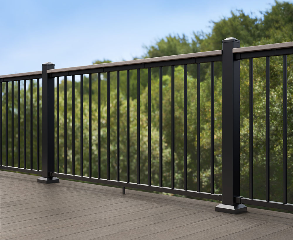 section of TimberTech Fulton deck railing