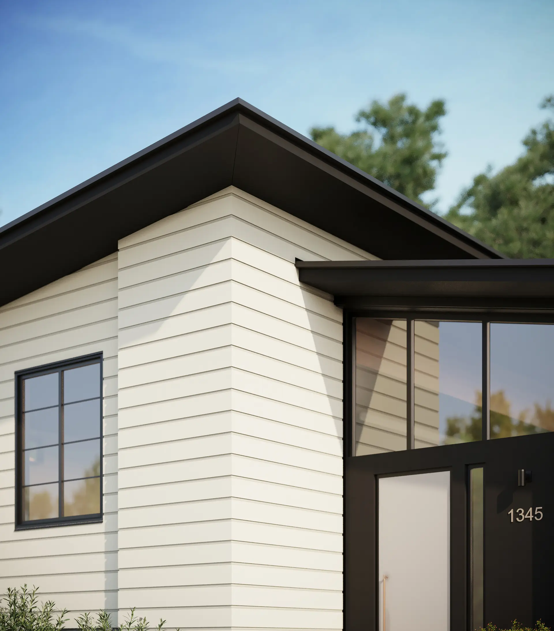 Hardie panel in light mist