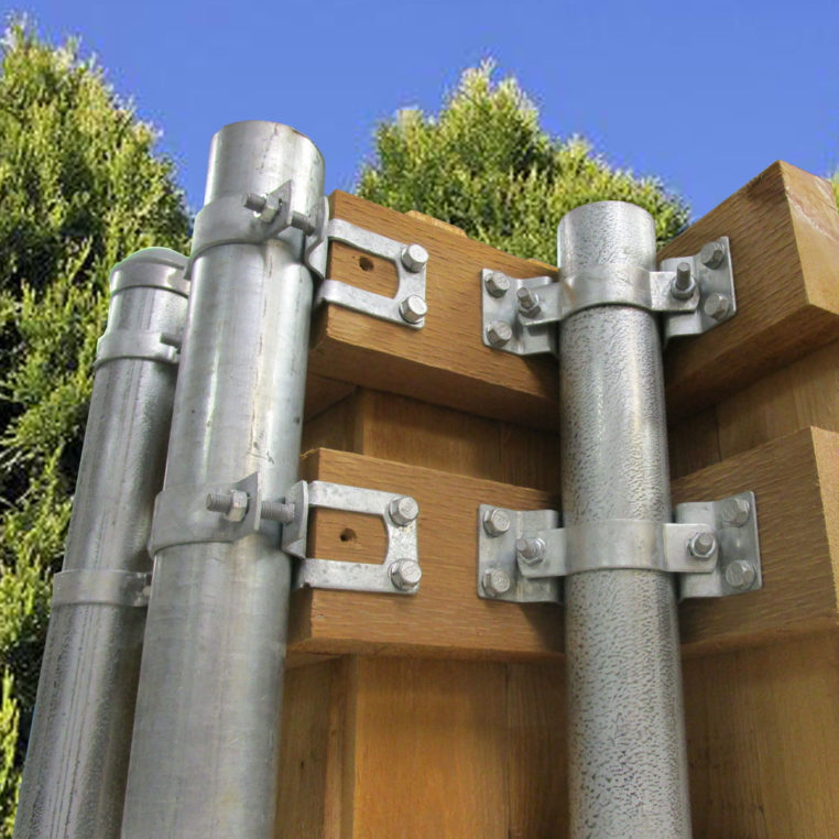 2-3/8-in Steel To Wood 90° Fence Bracket