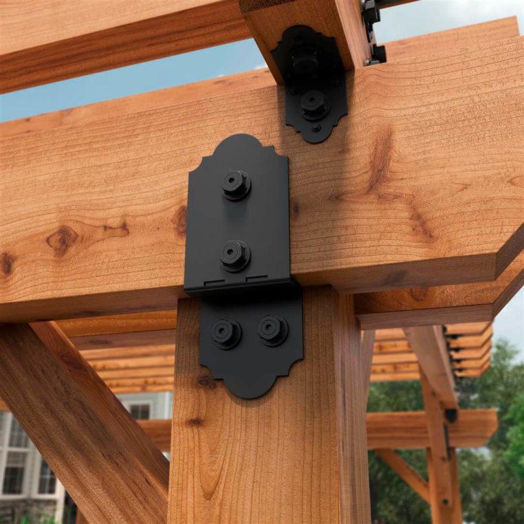 Post to Beam bolt inline connectors link