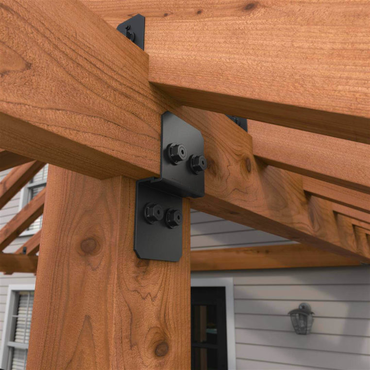 Post to Beam 8 inch connector- OZCO Ironwood