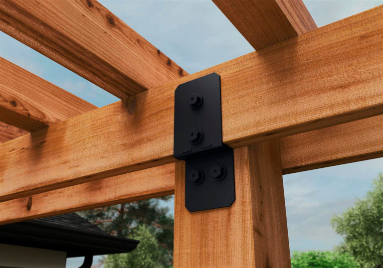 Post to Beam Bolt Inline Connector OZCO Ironwood