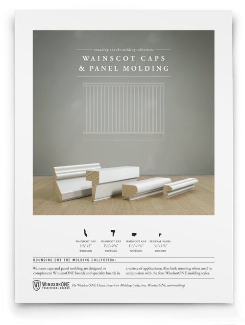 An overview of Wainscot Caps & Federal Panel Molding.