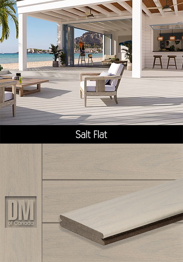 Trex Transcend Lineage Salt Flat Deck example and board colour detail